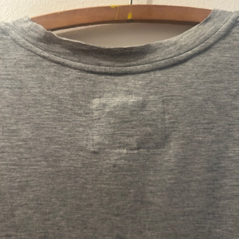 Free People x Understated Leather Heart & Soul AUSTIN Heather Gray Oversized Tee - Picture 12 of 16